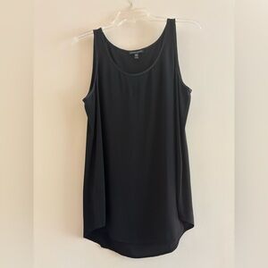 Eileen Fisher Elegant Black Silk Sleeveless Top